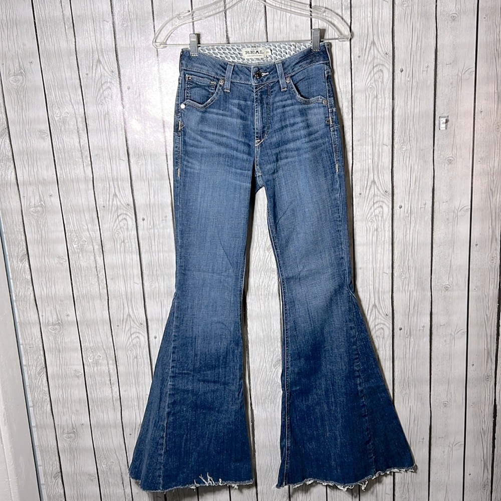 Ariat Ladies Kalani Extreme Flare Denim Jeans Sz 25